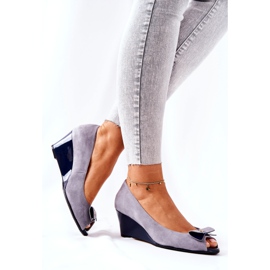 Zapatos De Tacón Clásicos Con Cuña Monnari 0500-M12 Gris 3