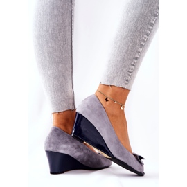Zapatos De Tacón Clásicos Con Cuña Monnari 0500-M12 Gris 4