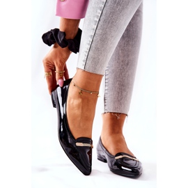 Bailarinas Monnari Piel Lacada 0160-020 Negro 1