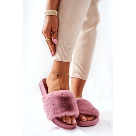 PH1 Pantuflas de goma perfiladas con pelo Rosa oscuro Emmie rosado 4