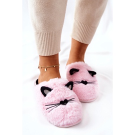 PE1 Gatitos Pantuflas Suaves Con Orejas Rosadas Distty 1