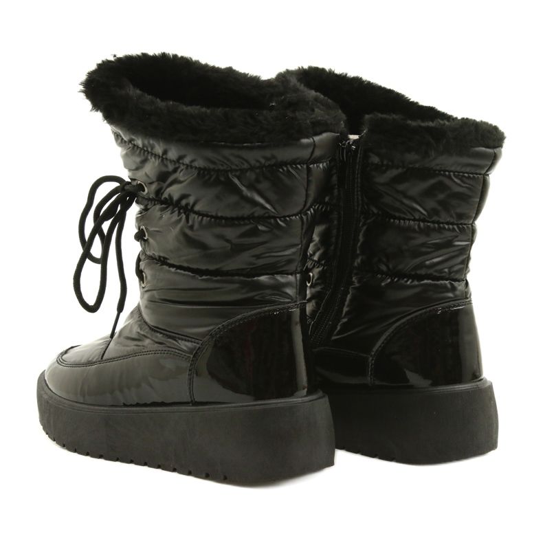 Botas de nieve atadas negras Filippo DBT3403 negro 3