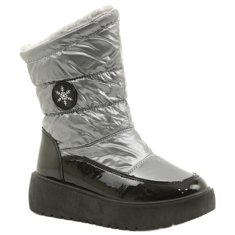 Botas de nieve para mujeres copos de nieve Filippo DBT3404 Negro y plata 1 Botas de nieve para mujeres copos de nieve Filippo DBT3404 Negro y plata 1