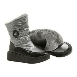 Botas de nieve para mujeres copos de nieve Filippo DBT3404 Negro y plata 4 Botas de nieve para mujeres copos de nieve Filippo DBT3404 Negro y plata 4