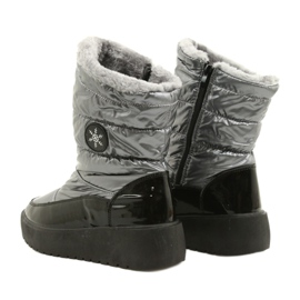 Botas de nieve para mujeres copos de nieve Filippo DBT3404 Negro y plata 3 Botas de nieve para mujeres copos de nieve Filippo DBT3404 Negro y plata 3