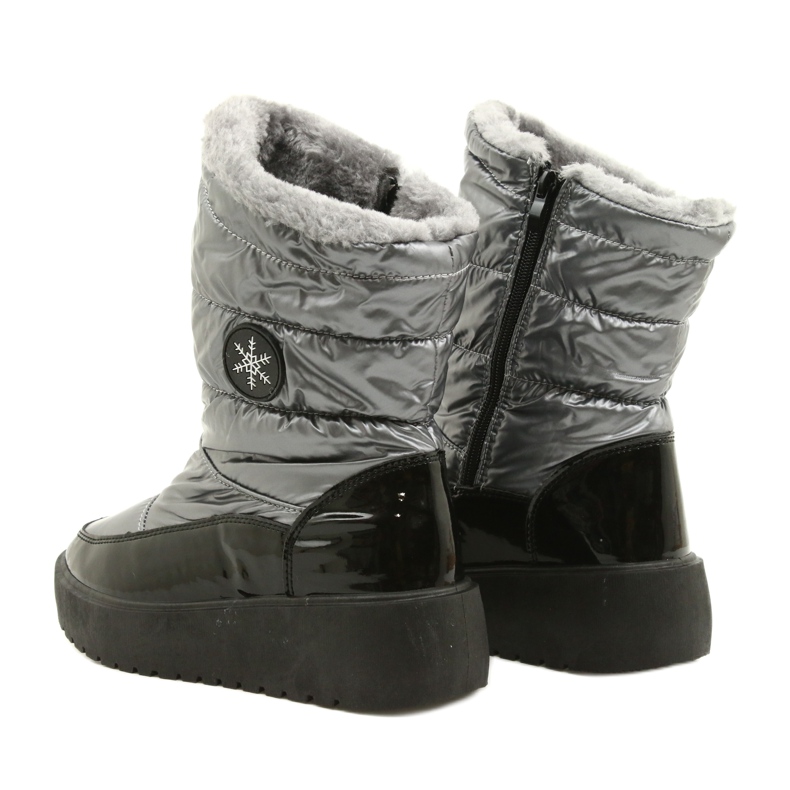 Botas de nieve para mujeres copos de nieve Filippo DBT3404 Negro y plata 3 Botas de nieve para mujeres copos de nieve Filippo DBT3404 Negro y plata 3