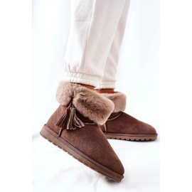 FS1 Botas de nieve Mukluki Warm con flecos Marrón Sorella 4