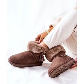 FS1 Botas de nieve Mukluki Warm con flecos Marrón Sorella 1 FS1 Botas de nieve Mukluki Warm con flecos Marrón Sorella 1