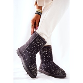 Warm Mukluki Con Jets Gris Mariella plata 4
