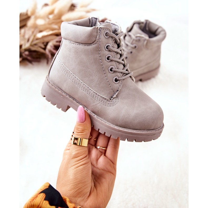 FR1 Botas Trappers Infantiles con Cremallera Gris Dexter 2 FR1 Botas Trappers Infantiles con Cremallera Gris Dexter 2