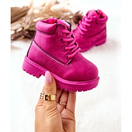 Botas Niños Warm Trappers Fucsia Dexter rosado 2