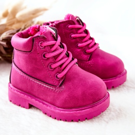 Botas Niños Warm Trappers Fucsia Dexter rosado 5