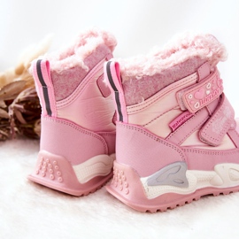 PJ2 Botas de nieve cálidas y frías rosas para niños rosado 1 PJ2 Botas de nieve cálidas y frías rosas para niños rosado 1
