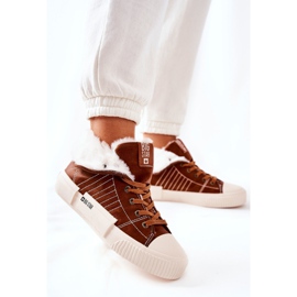 Zapatos deportivos con aislamiento para mujer Big Star II274152 Camel marrón 3