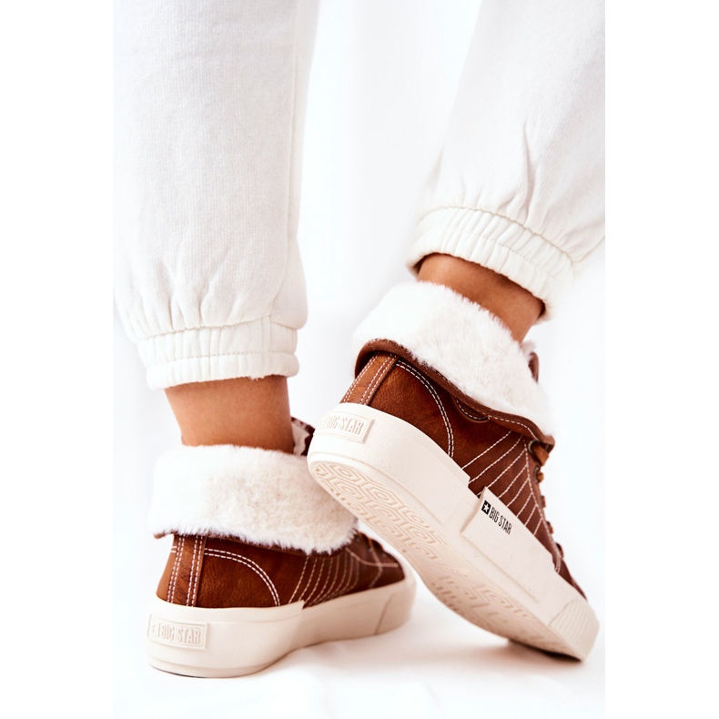 Zapatos deportivos con aislamiento para mujer Big Star II274152 Camel marrón 1