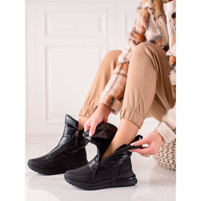 Weide Botas de nieve negras casuales negro 2