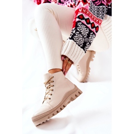 PF1 Botas de cuero abrigadas Zapatillas de deporte Madisson en beige 4