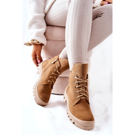 PF1 Botas de ante abrigadas Camel Annabeth beige 1