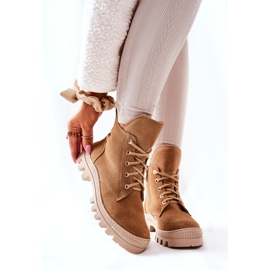 PF1 Botas de ante abrigadas Camel Annabeth beige 2