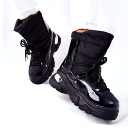 POTOCKI Botas de nieve calentadas con piel Black Holys negro 3