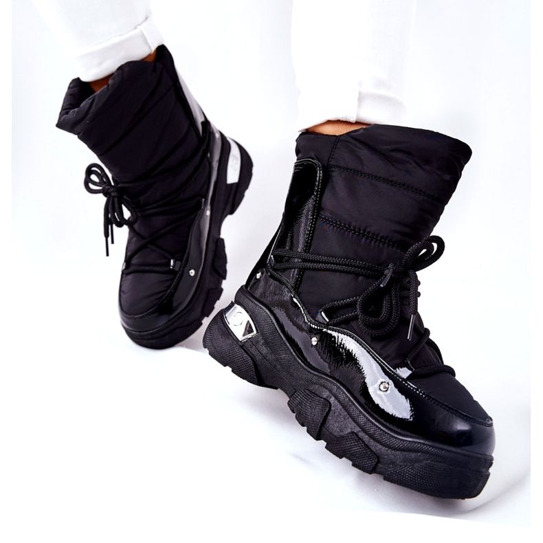 POTOCKI Botas de nieve calentadas con piel Black Holys negro 3 POTOCKI Botas de nieve calentadas con piel Black Holys negro 3