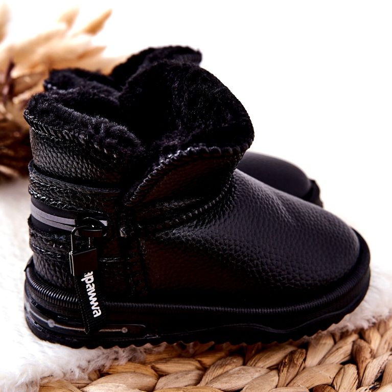 PA1 Botas de nieve para niños Black Frosty negro 2