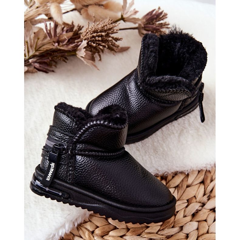 PA1 Botas de nieve para niños Black Frosty negro 3