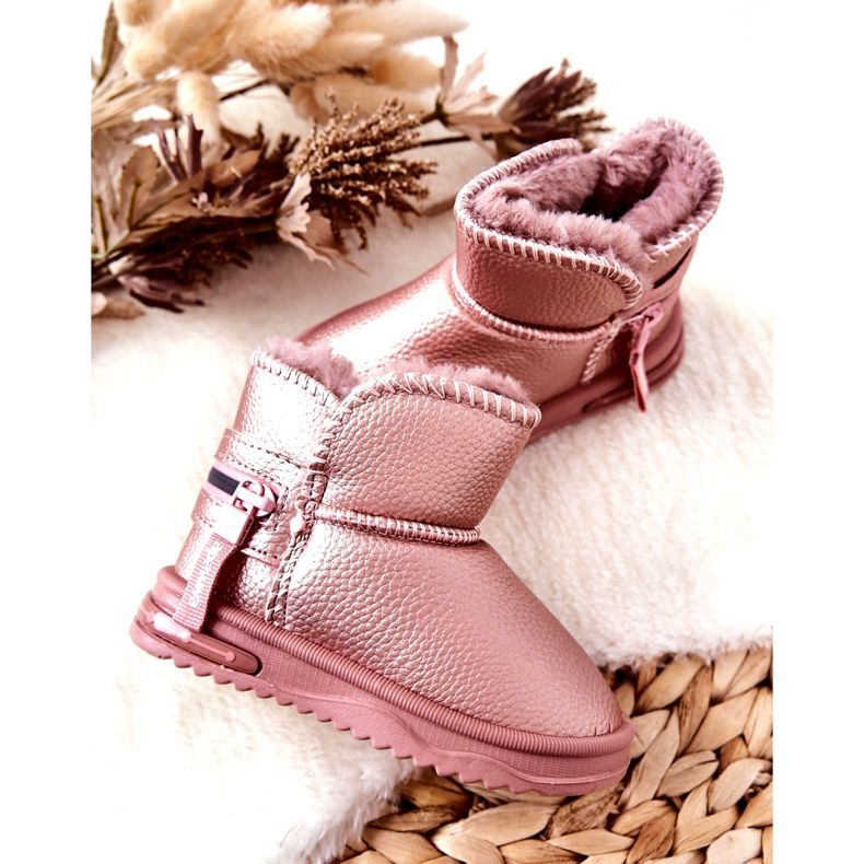 Botas de nieve rosa de niñas 5