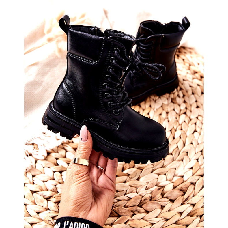 FR1 Botas Infantiles Clásicas Negras Con Cremallera Clarika negro 3