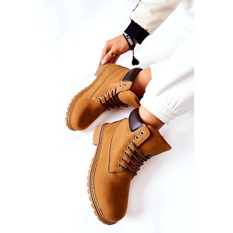 PH1 Mujer Trappers Warm Dark Beige Crush amarillo 1