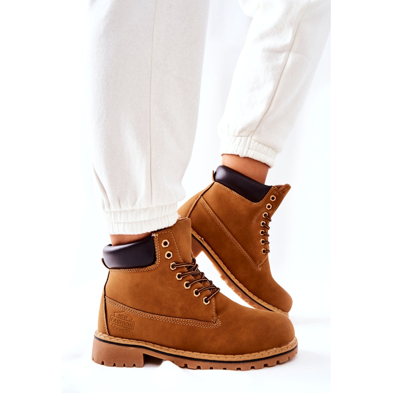 PH1 Mujer Trappers Warm Dark Beige Crush amarillo 3