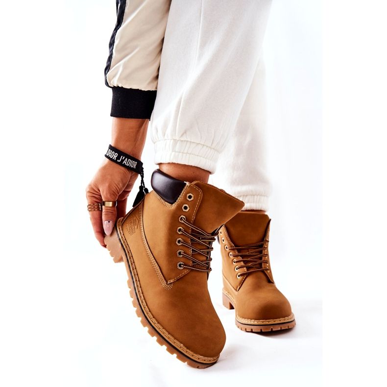 PH1 Mujer Trappers Warm Dark Beige Crush amarillo 4