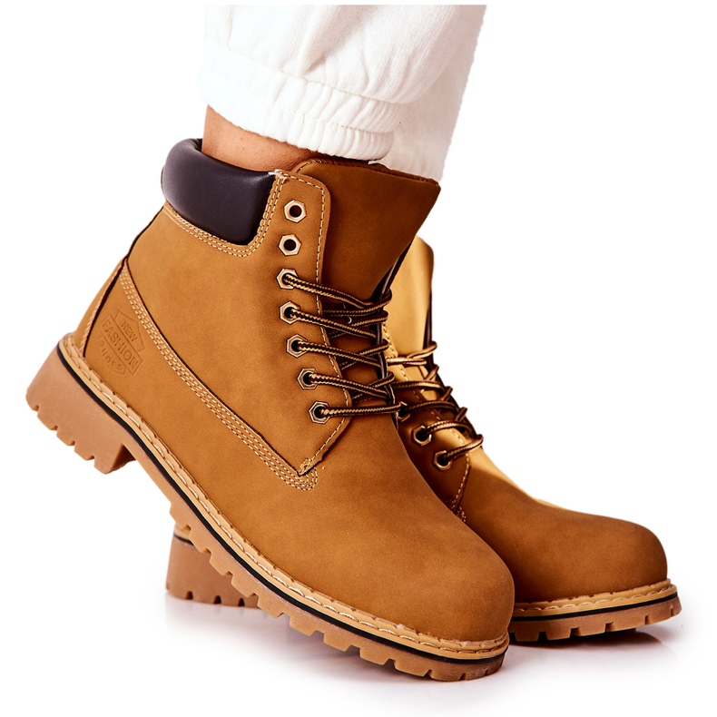 PH1 Mujer Trappers Warm Dark Beige Crush amarillo 5