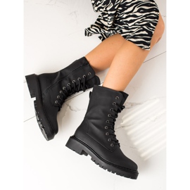 Erynn Trabajadores clásicos con cordones negros 2