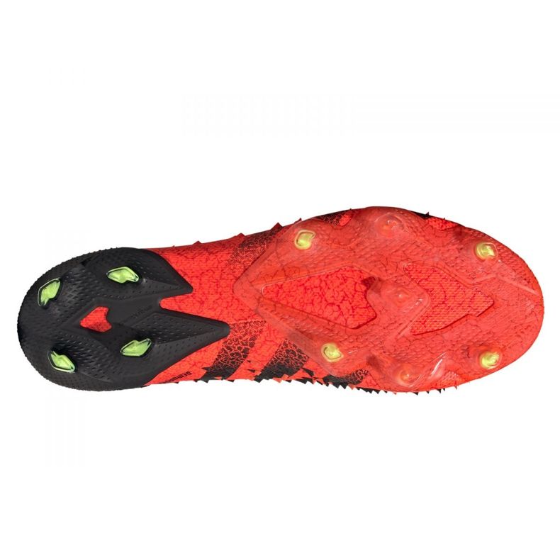 Botas de fútbol adidas Predator Freak + Fg M FY6238 naranjas y tintos 2