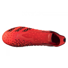 Botas de fútbol adidas Predator Freak + Fg M FY6238 naranjas y tintos 3
