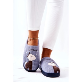 WJ1 Pantuflas cálidas de reno Azul Jilly marrón 1 WJ1 Pantuflas cálidas de reno Azul Jilly marrón 1