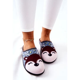 Pantuflas Calientes Reno Azul Taffy 4