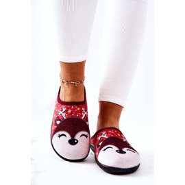 WJ1 Pantuflas cálidas de reno Red Taffy rojo multicolor 1