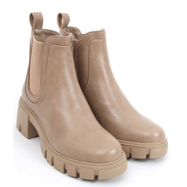 Botas con suela alta Gunno Khaki beige caqui 4