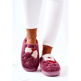 WJ1 Zapatillas Navidad Papá Noel Y Reno Violeta 2 WJ1 Zapatillas Navidad Papá Noel Y Reno Violeta 2