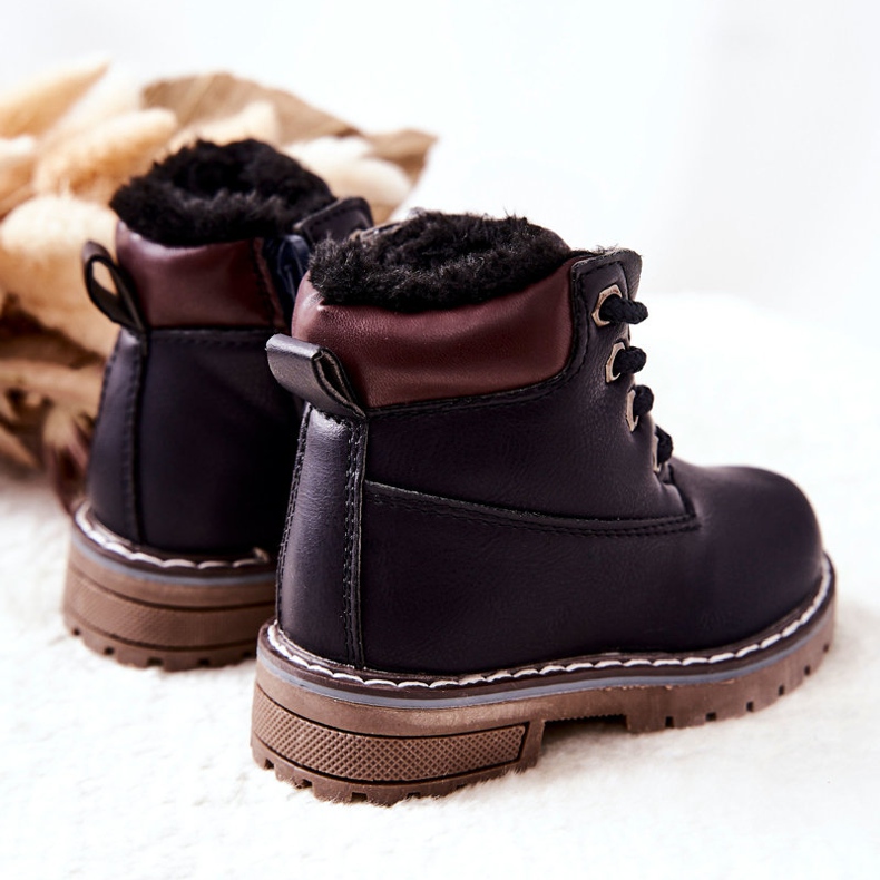 WT1 Botas Warm Trappers para niños Navy Blue Royals azul marino 1