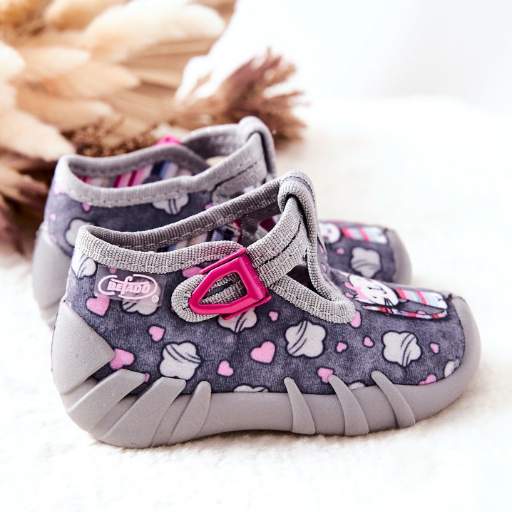 BEFADO S.A. Zapatos Pantuflas Befado Kotki 110P326 Gris 2