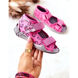 BEFADO S.A. Sandalias Zapatillas Befado Velcro Gatos 242P103 Rosa rosado 1
