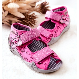 BEFADO S.A. Sandalias Zapatillas Befado Velcro Gatos 242P103 Rosa rosado 5