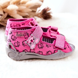 BEFADO S.A. Sandalias Zapatillas Befado Velcro Gatos 242P103 Rosa rosado 4