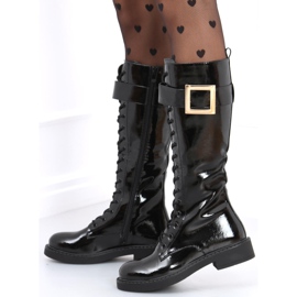 Bota charol Beth BLACK-1 negro 5