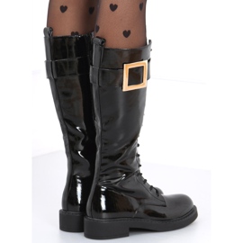 Bota charol Beth BLACK-1 negro 4