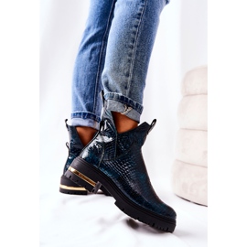 PA2 Botas de piel cálidas de cocodrilo verde Tanya 2 PA2 Botas de piel cálidas de cocodrilo verde Tanya 2