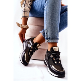 Vinceza Zapatillas Deportivas Mujer Sneakers Negro-Dorado Colli 3